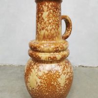 Vintage XL ceramic vase keramiek vaas West Germany 'Earth tones'