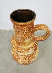 vintage Scheurich Keramik XL ceramic vase keramiek vaas West Germany 'Earth tones'