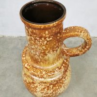 vintage Scheurich Keramik XL ceramic vase keramiek vaas West Germany 'Earth tones'