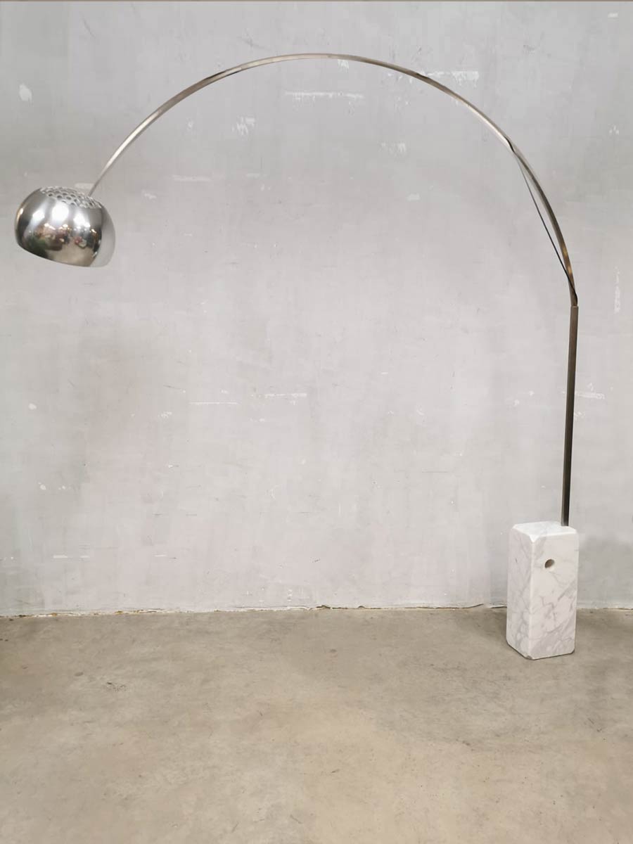 opladen Afhankelijkheid Chip Vintage design floorlamp Flos Arco Castiglioni booglamp | Bestwelhip