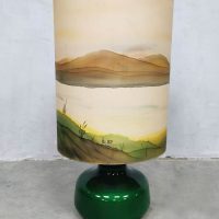 Vintage design table lamp glass tafellamp 'Landscape'