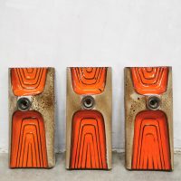 Vintage seventies ceramic wall lamps sconces wandlampen keramiek