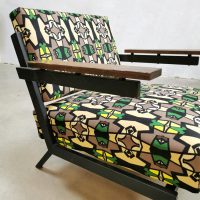 Midcentury Dutch design vintage armchairs 'Geometric patterns'