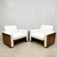 Rare midcentury design rosewood armchairs lounge palissander
