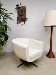 Midcentury design swivel chairs sofa rare lounge set Jacques Brule Hans Kaufeld
