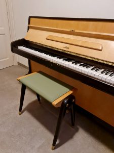 Midcentury vintage design piano 1957 Sauter Germany