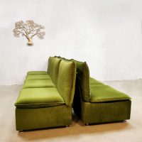 'Forest Green' vintage modular sofa modulaire elementen bank