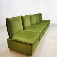 Green Forest velvet velours modular sofa couch bank 70s jaren 70 design vintage