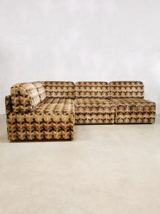 Midcentury sofa bank 70s pattern
