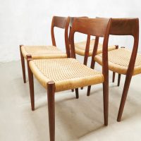 Vintage Danish design JL Møller Møbelfabrik retro chairs