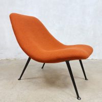 Rare midcentury design easy chair fauteuil Theo Ruth Artifort 'Rusty Orange'