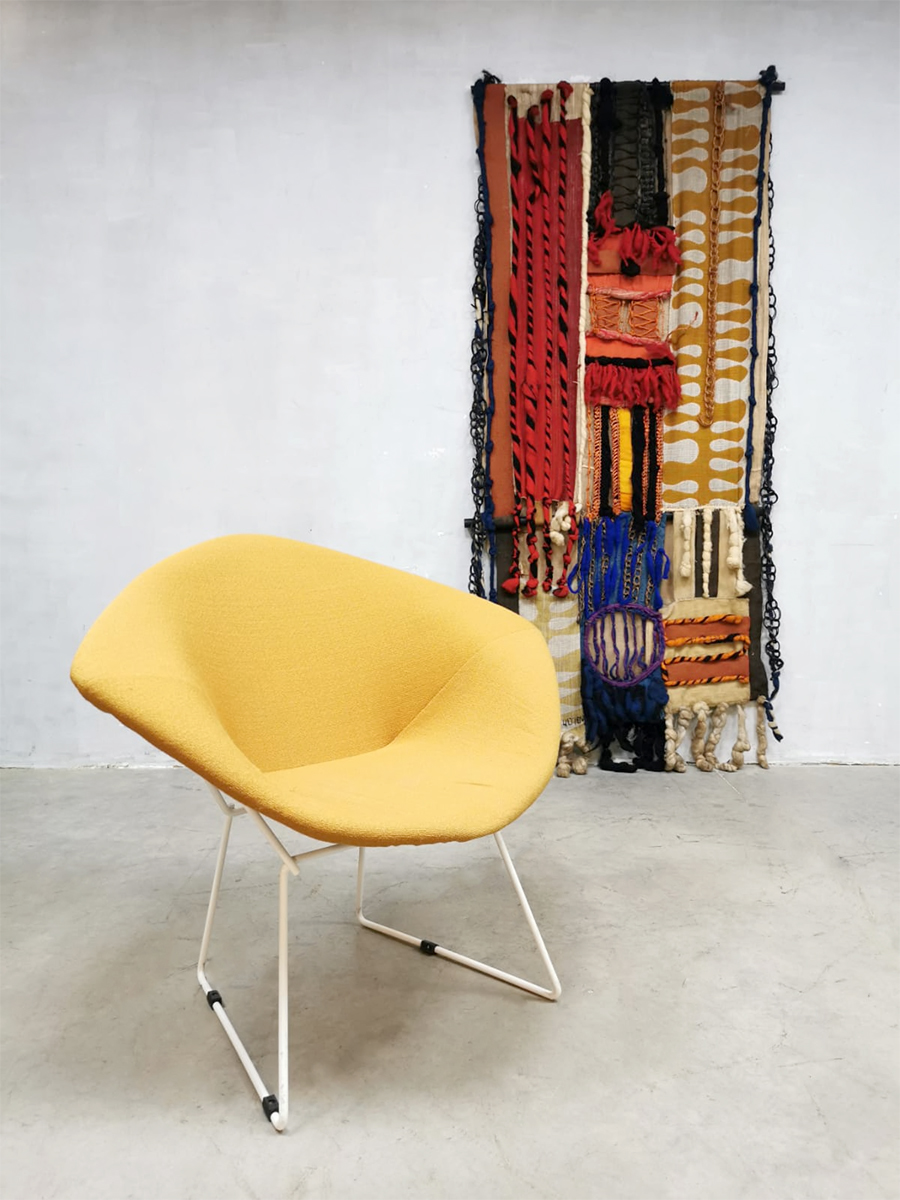 Midcentury design Diamond wire chair draadstoel Harry Bertoia Knoll model 421