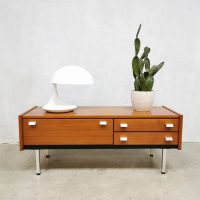 Vintage Dutch design lowboard cabinet dressoir tv kast 'Perfect minimalism'