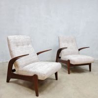 Midcentury design lounge chairs recliner lounge fauteuils Gimson & Slater