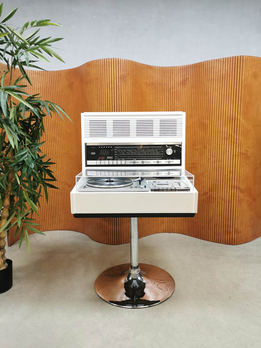 Vintage stereo turntable radio platenspeler Rosita Commander 70s