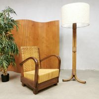 Midcentury Bamboo floor lamp bamboe vloerlamp 'Summer vibes'