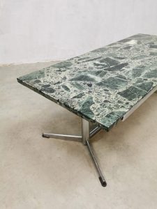 Midcentury modern salontafel retro natuursteen design