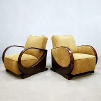 Amsterdamse school lounge chairs easy chairs fauteuils art deco design