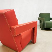 Dutch design armchairs Gerrit Rietveld ‘Utrecht’ fauteuils Cassina