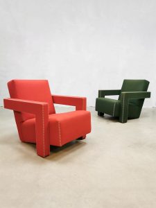 Dutch design armchairs Gerrit Rietveld ‘Utrecht’ fauteuils Cassina