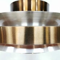 Vintage design aluminium brass pendant hanglamp lamellen