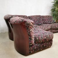 Vintage rare modular sofa Ligne Roset modulaire bank ‘Purple Floral’