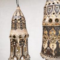 Dutch design pendant light lamp Henk Jacobs ceramic De Champignon Milsbeek