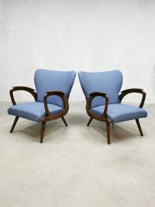 vintage Deense lounge fauteuils armchairs Danish style retro