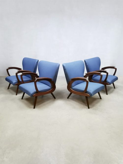 Midcentury Scandinavian vintage design wingback chairs lounge