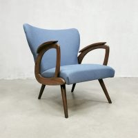 Midcentury Scandinavian vintage armchair wingback chair