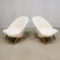 Vintage Dutch design Congo chairs Theo Ruth Artifort
