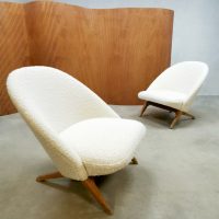 Vintage fauteuils Dutch design Congo chairs Theo Ruth Artifort