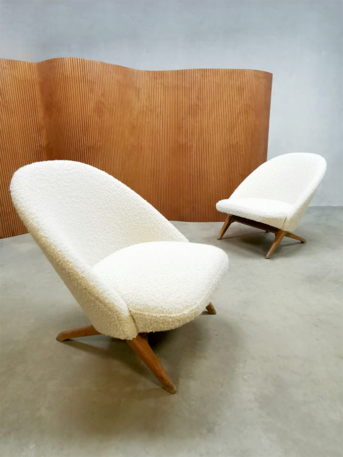Vintage fauteuils Dutch design Congo chairs Theo Ruth Artifort