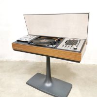 Vintage Rosita record player Dual 1222 design radio turntable