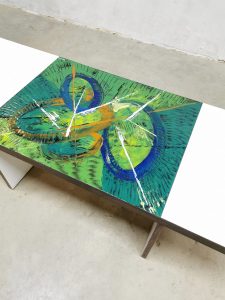 Vintage design coffee table Denisco 'Abstract art'