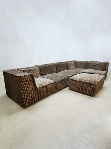 modular sofa modulaire lounge bank Vintage checkered