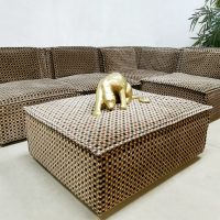 Vintage design modular sofa ruiten patroon modulaire lounge bank checkered pattern