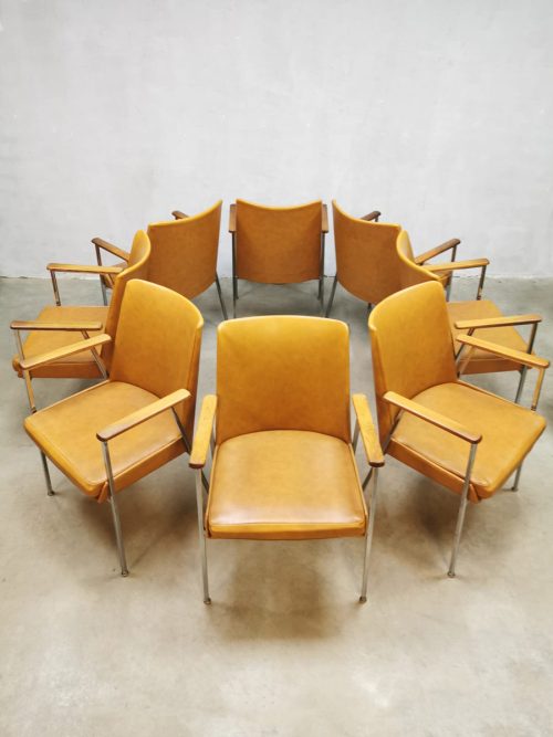 Vintage design dining chairs eetkamerstoelen Mauser Werke Waldeck 'Minimalism'