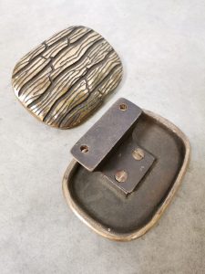 Midcentury Brutalist 'Bronze' push and pull door handles