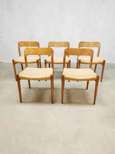 Vintage Danish design dining chairs vintage Niels Møller