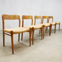 Vintage Danish design dining chairs vintage Niels Møller