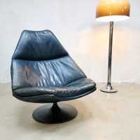 Midcentury swivel chair vintage draaifauteuil F511 Geoffrey Harcourt Artifort