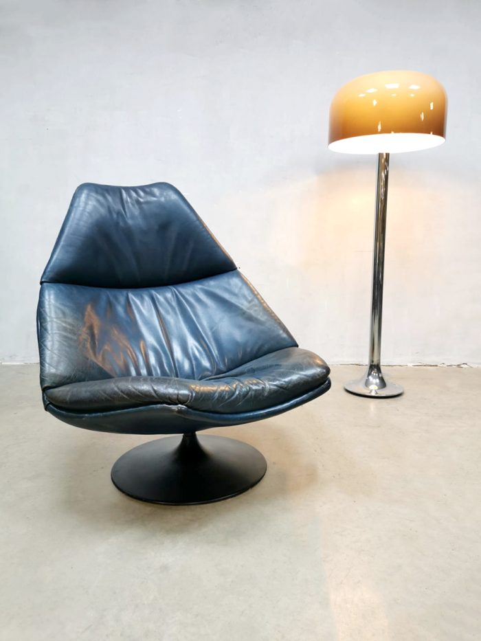 Midcentury swivel chair vintage F511 Geoffrey Harcourt Artifort