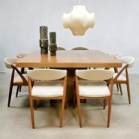 Midcentury design dining table vintage eetkamertafel XL