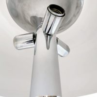 Midcentury vintage design tulip base floor lamp vloerlamp 'Mushroom'