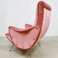 vintage ladies chair Italian design armchair Zanuso style