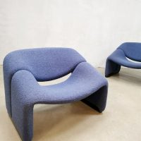 Vintage Dutch design Groovy M-chairs fauteuils Pierre Paulin Artifort F-598