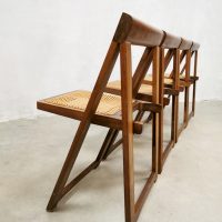 Vintage Trieste folding chairs dining chairs eetkamerstoelen Aldo Jacober Bazzani