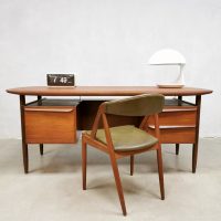 Midcentury Dutch writing desk vintage design bureau Tijsseling Hulmefa