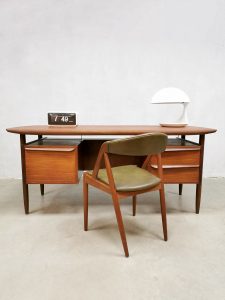Midcentury Dutch writing desk vintage design Tijsseling Hulmefa